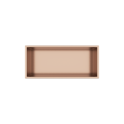 WALL-BOX Copper Półka wnękowa ze stali nierdzewnej miedziana 45x20x10 cm