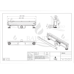W-Drain NEXT 2w1 Odpływ liniowy ścienny 70 cm dwustronny chrom