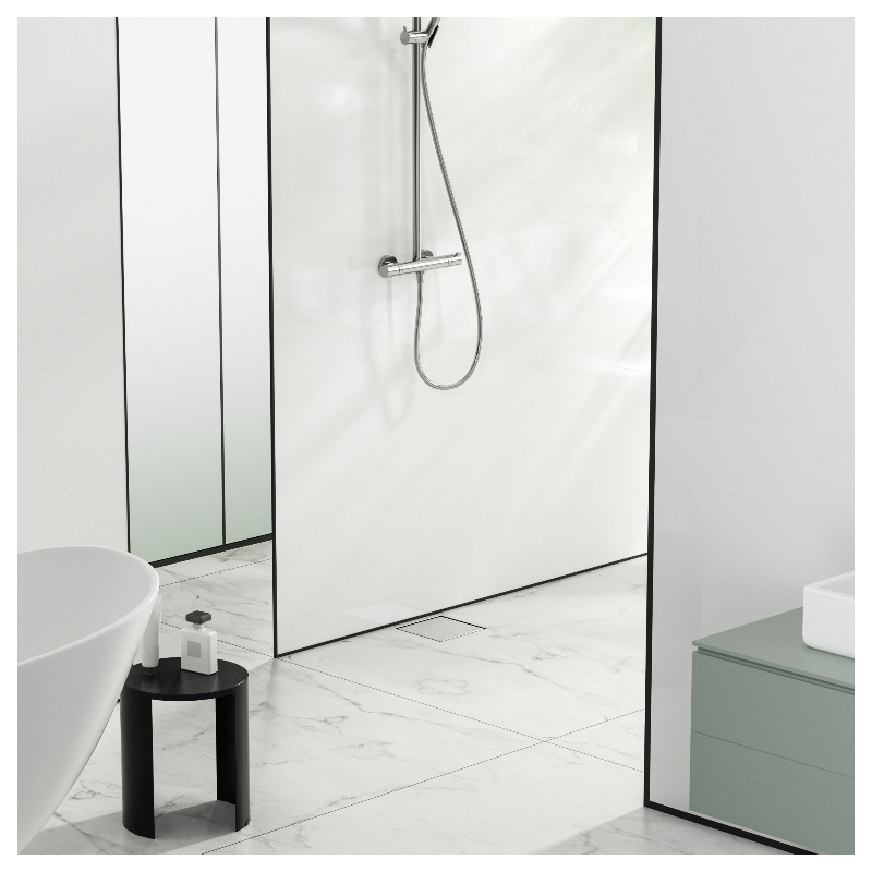 SQ-Drain NEXT 2w1 Odpływ kwadratowy 20x20 cm dwustronny chrom