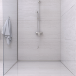 Listwa spadkowa przyścienna lewa 170 cm inox