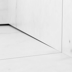 Listwa spadkowa przyścienna prawa 120 cm czarna