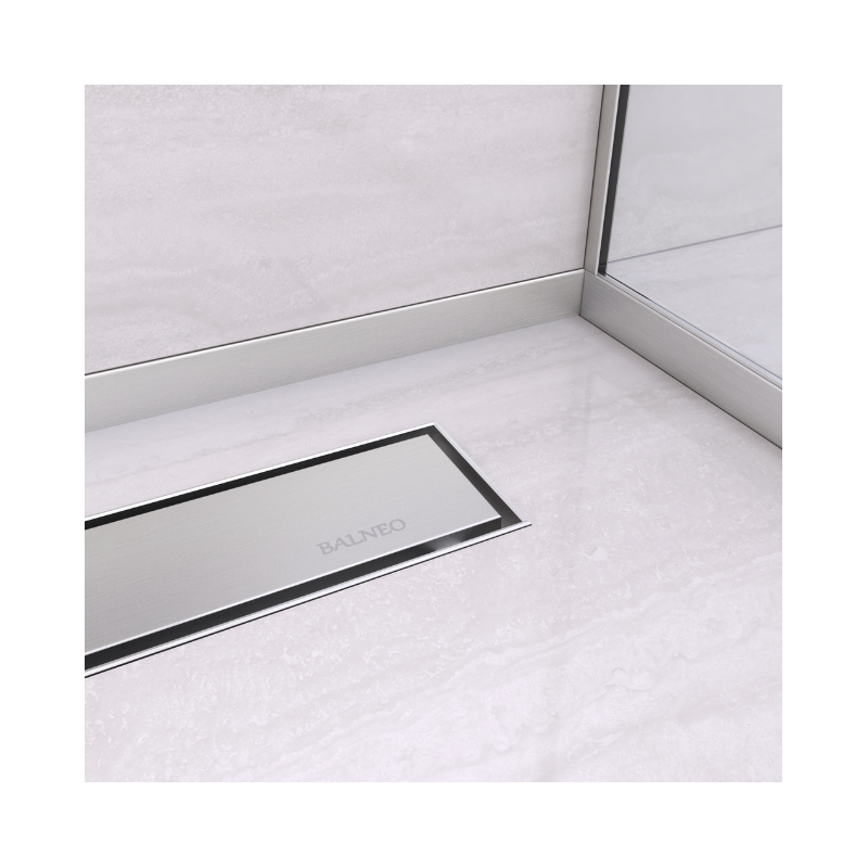 Listwa spadkowa przyścienna prawa 120 cm inox