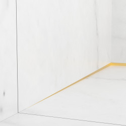 Listwa spadkowa przyścienna lewa 120 cm złota