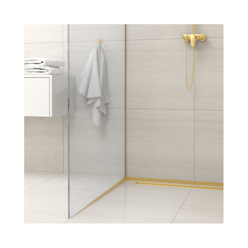 Listwa spadkowa przyścienna lewa 120 cm złota