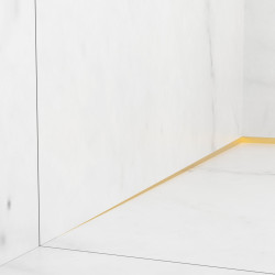 Listwa spadkowa przyścienna lewa 170 cm złota