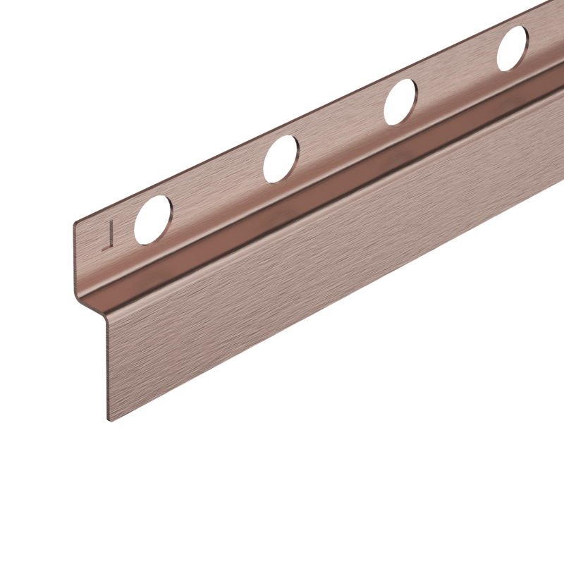 Listwa spadkowa przyścienna lewa 170 cm miedziana