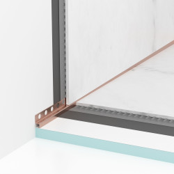 Listwa spadkowa przyścienna lewa 170 cm miedziana