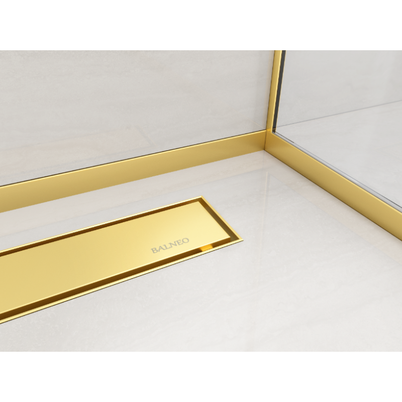 Listwa spadkowa przyścienna prawa 170 cm złota