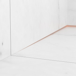 Listwa spadkowa przyścienna lewa 170 cm miedziana