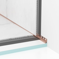 Listwa spadkowa przyścienna prawa 170 cm miedziana