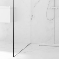 Listwa spadkowa do szkła lewa 170 cm inox