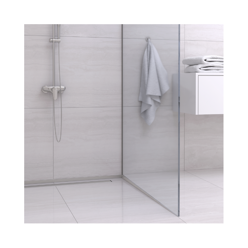 Listwa spadkowa do szkła lewa 170 cm inox