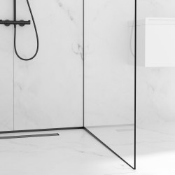 Listwa spadkowa do szkła prawa 170 cm czarna