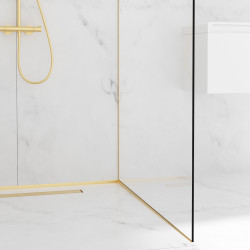 Listwa spadkowa do szkła prawa 170 cm złota