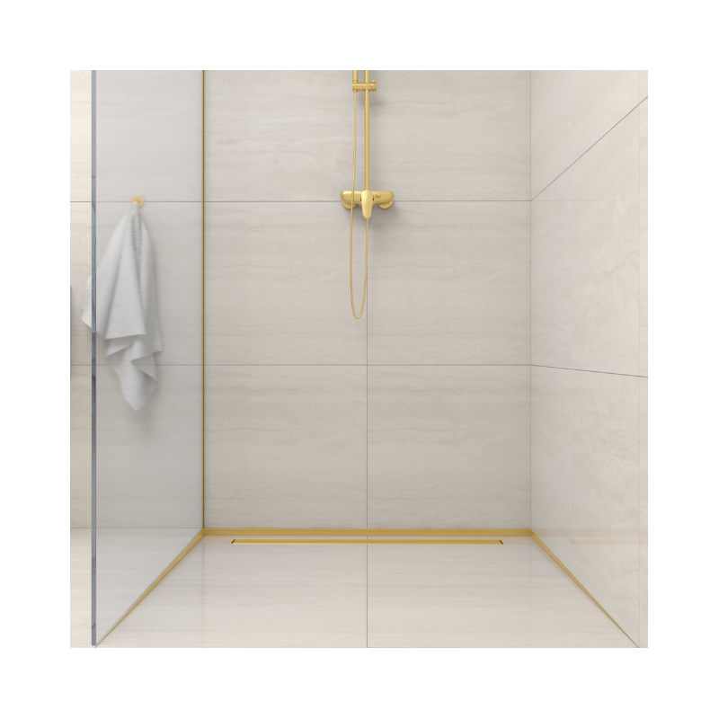 Listwa spadkowa do szkła lewa 170 cm złota