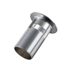 Korek umywalkowy mosiężny Klik Klak F z koszyczkiem i przelewem Chrom