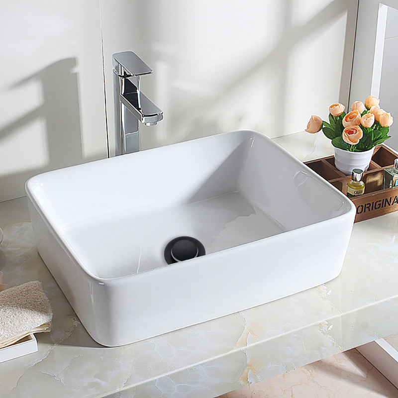 Korek umywalkowy mosiężny Klik Klak E bez przelewu Czarny