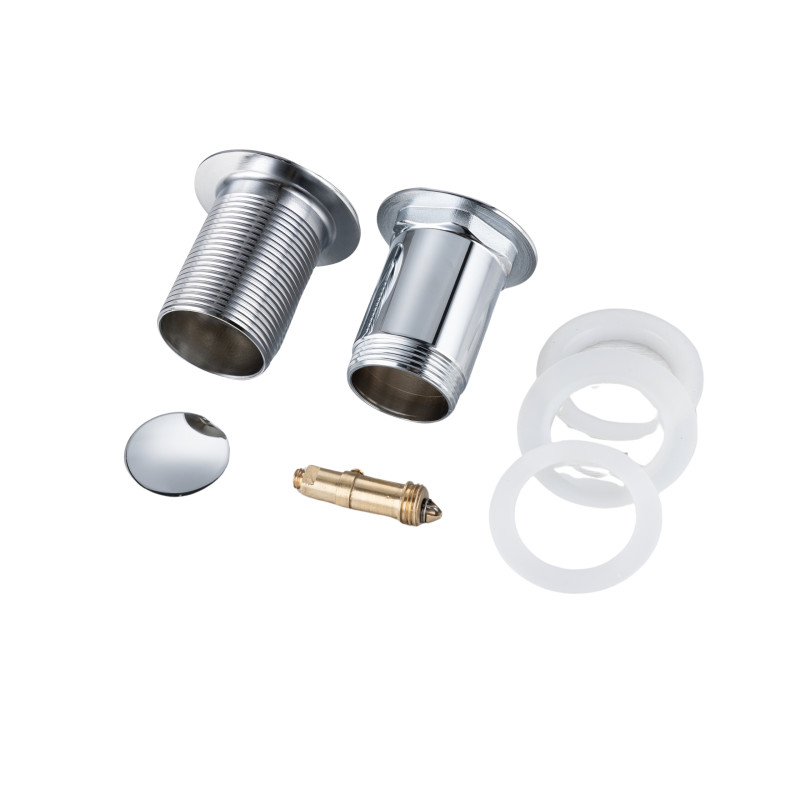 Korek umywalkowy mosiężny Klik Klak E bez przelewu Chrom