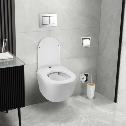 Deska wolnoopadająca biała do miski WC - LUNA, LUXA