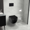Deska wolnoopadająca czarna do miski WC - LUNA, LUXA