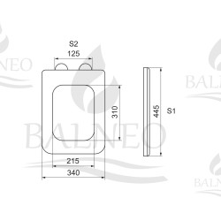 Deska wolnoopadająca biała do miski WC - LUGA