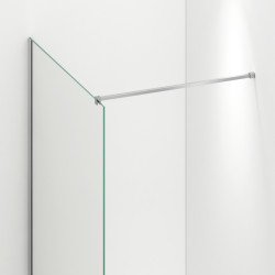 Ścianka prysznicowa Beira 60 x 200 cm transparentna 8 mm chrom