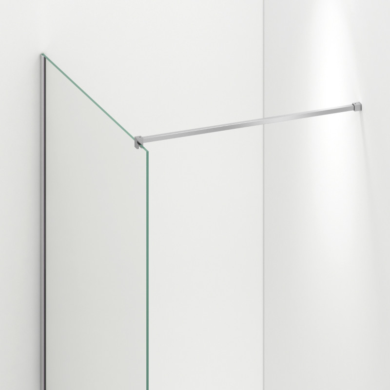 Ścianka prysznicowa Beira 80 x 200 cm transparentna 8 mm chrom