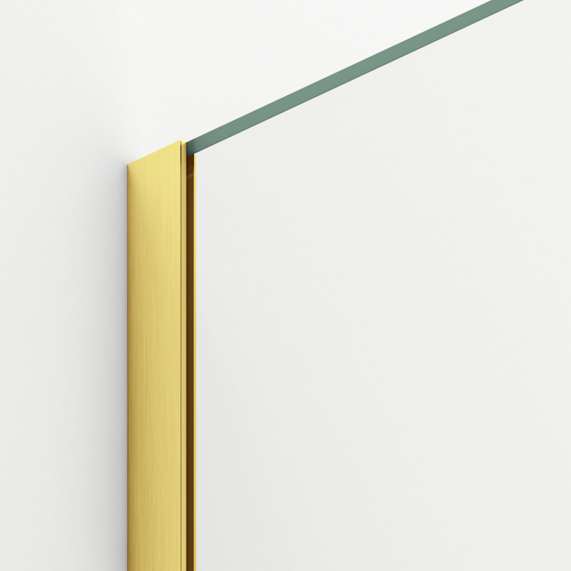 Ścianka prysznicowa Beira 60 x 200 cm transparentna 8 mm złota