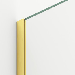 Ścianka prysznicowa Beira 70 x 200 cm transparentna 8 mm złota