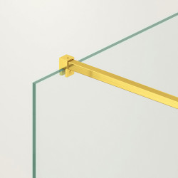 Ścianka prysznicowa Beira 60 x 200 cm transparentna 8 mm złota