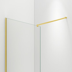 Ścianka prysznicowa Beira 50 x 200 cm transparentna 8 mm złota