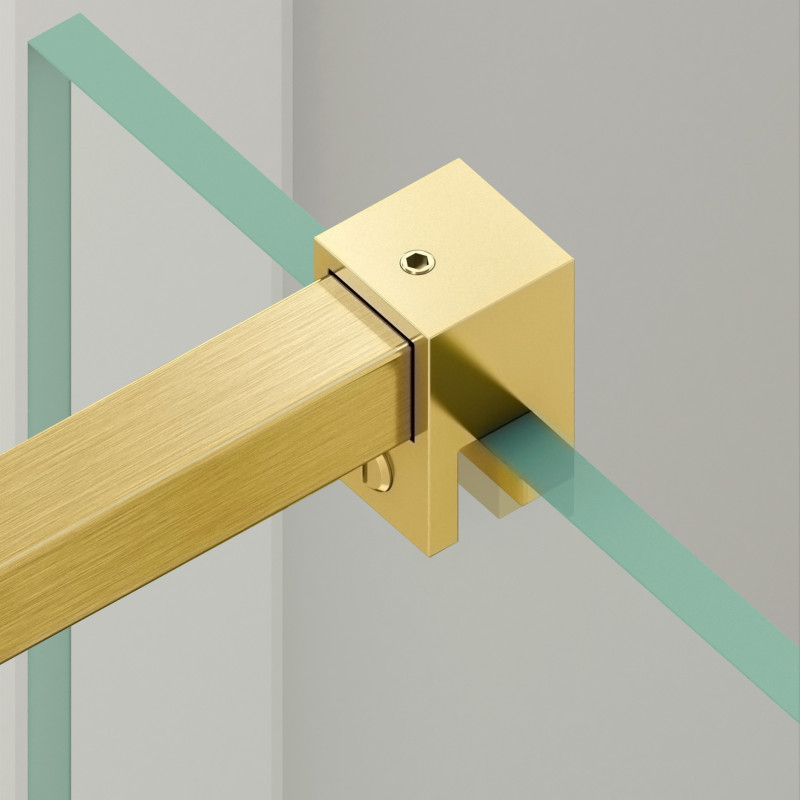 Ścianka prysznicowa Beira 90 x 200 cm transparentna 8 mm złota