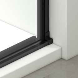 Drzwi prysznicowe rozsuwane Porta - BLACK 100 cm