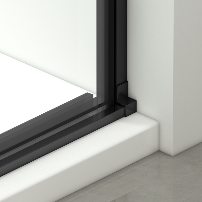 Drzwi prysznicowe rozsuwane Porta - BLACK 120 cm