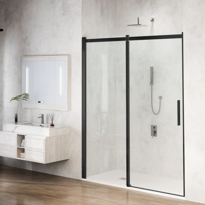 Drzwi prysznicowe rozsuwane Porta - BLACK 110 cm