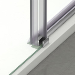 Drzwi prysznicowe rozsuwane Porta - CHROME 100 cm