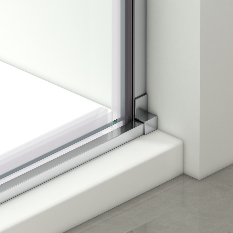 Drzwi prysznicowe rozsuwane Porta - CHROME 120 cm