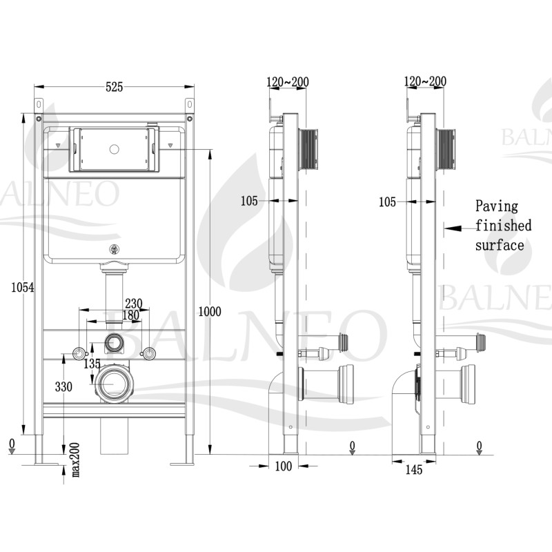 Stelaż podtynkowy WC Fix-Frame SLIM NEXT