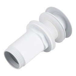 Korek umywalkowy mosiężny Klik Klak model C bez przelewu Biały