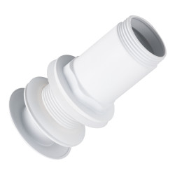 Korek umywalkowy mosiężny Klik Klak model C bez przelewu Biały