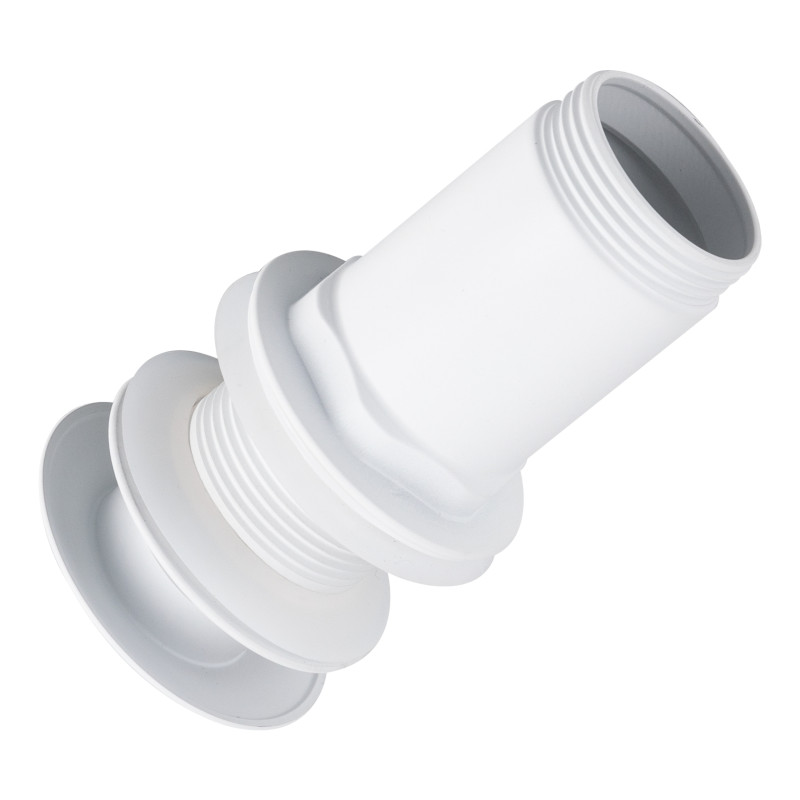 Korek umywalkowy mosiężny Klik Klak model C bez przelewu Biały