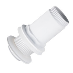 Korek umywalkowy mosiężny Klik Klak model E bez przelewu Biały