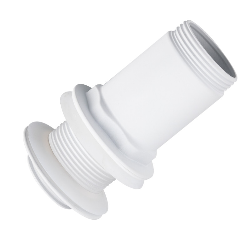 Korek umywalkowy mosiężny Klik Klak model E bez przelewu Biały