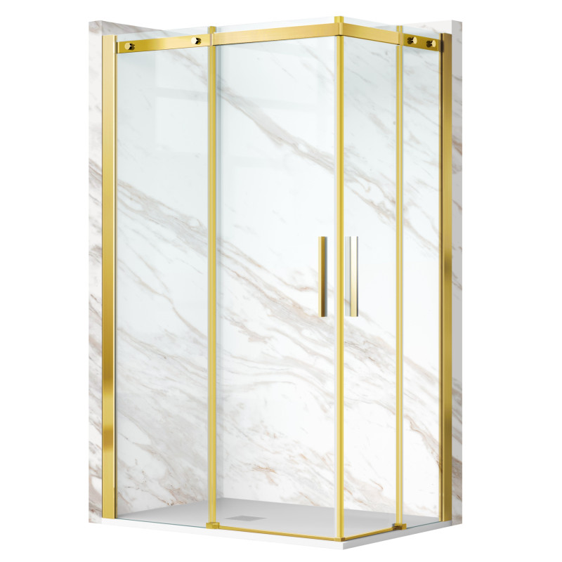 Kabina prysznicowa rozsuwana Rio - ZŁOTY 90x100 cm