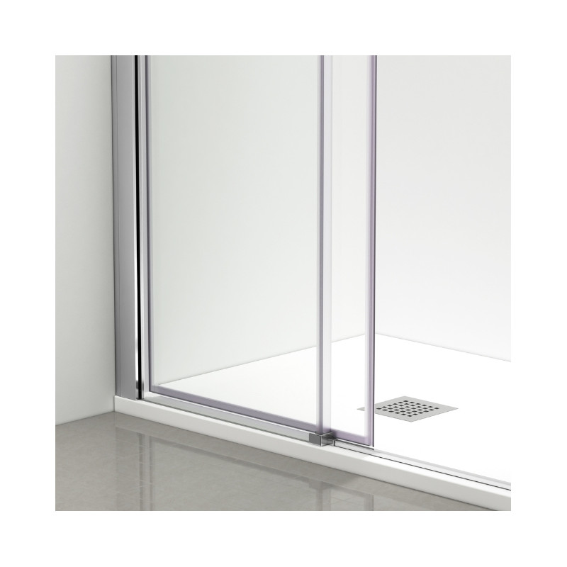 Kabina prysznicowa rozsuwana Rio - CHROM 100x100 cm