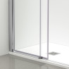 Kabina prysznicowa rozsuwana Rio - CHROM 100x100 cm
