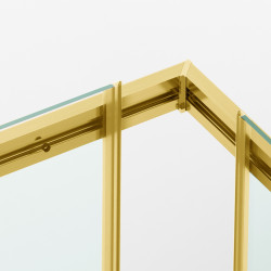 Kabina prysznicowa rozsuwana Rio - ZŁOTY 90x100 cm