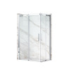 Kabina prysznicowa rozsuwana Rio - CHROM 80x100 cm