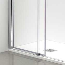 Kabina prysznicowa rozsuwana Rio - CHROM 90x100 cm