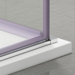 Kabina prysznicowa rozsuwana Rio - CHROM 90x90 cm